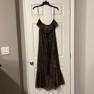 Leopard off the shoulder dress